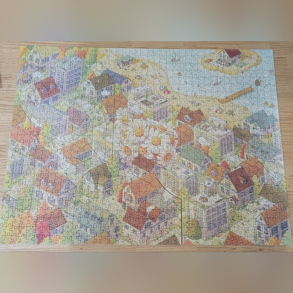 Magic Puzzle Company The Sunny City Jigsaw Puzzle - Picture 6 of 7